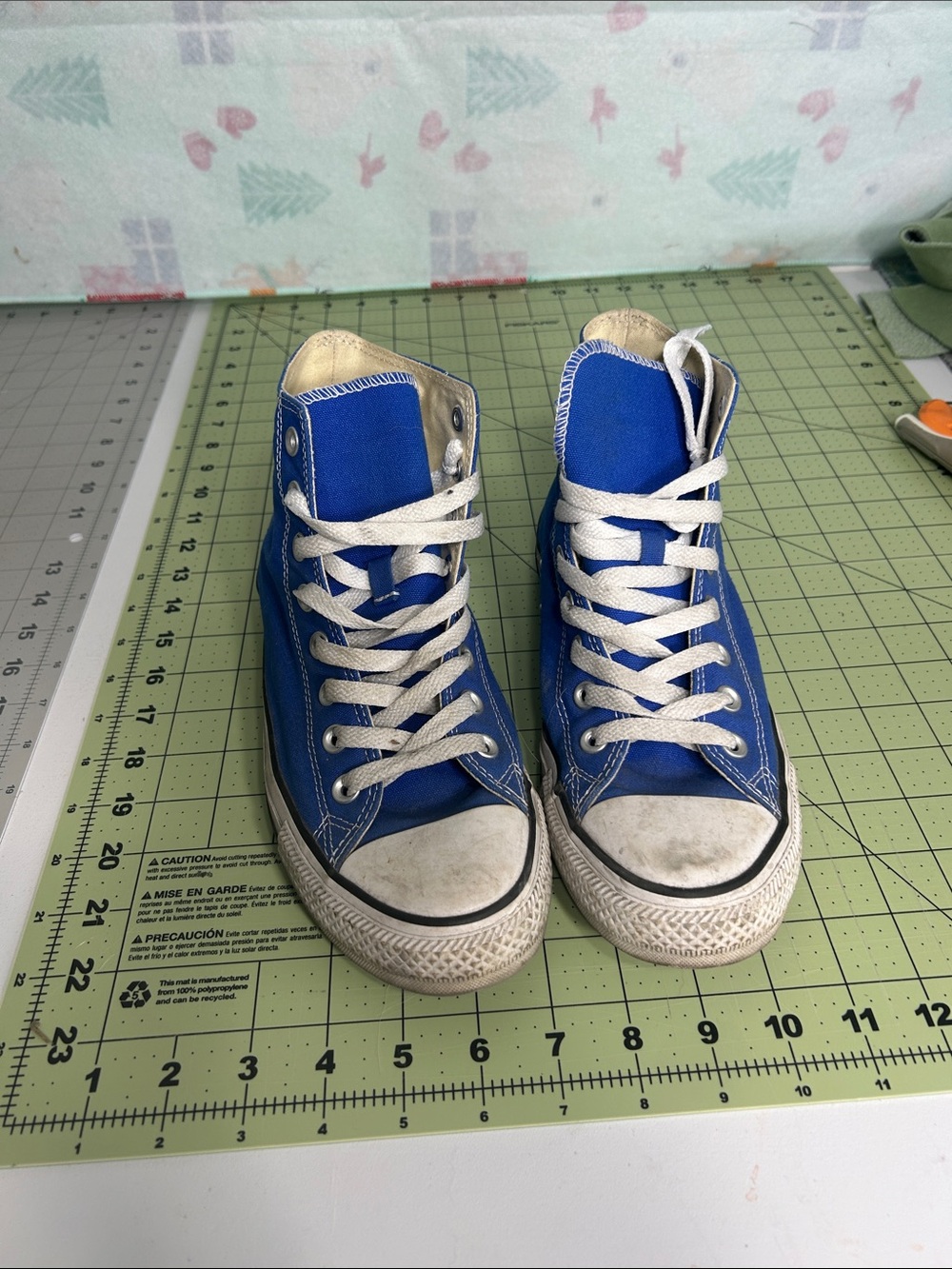 Blue High Top Converse